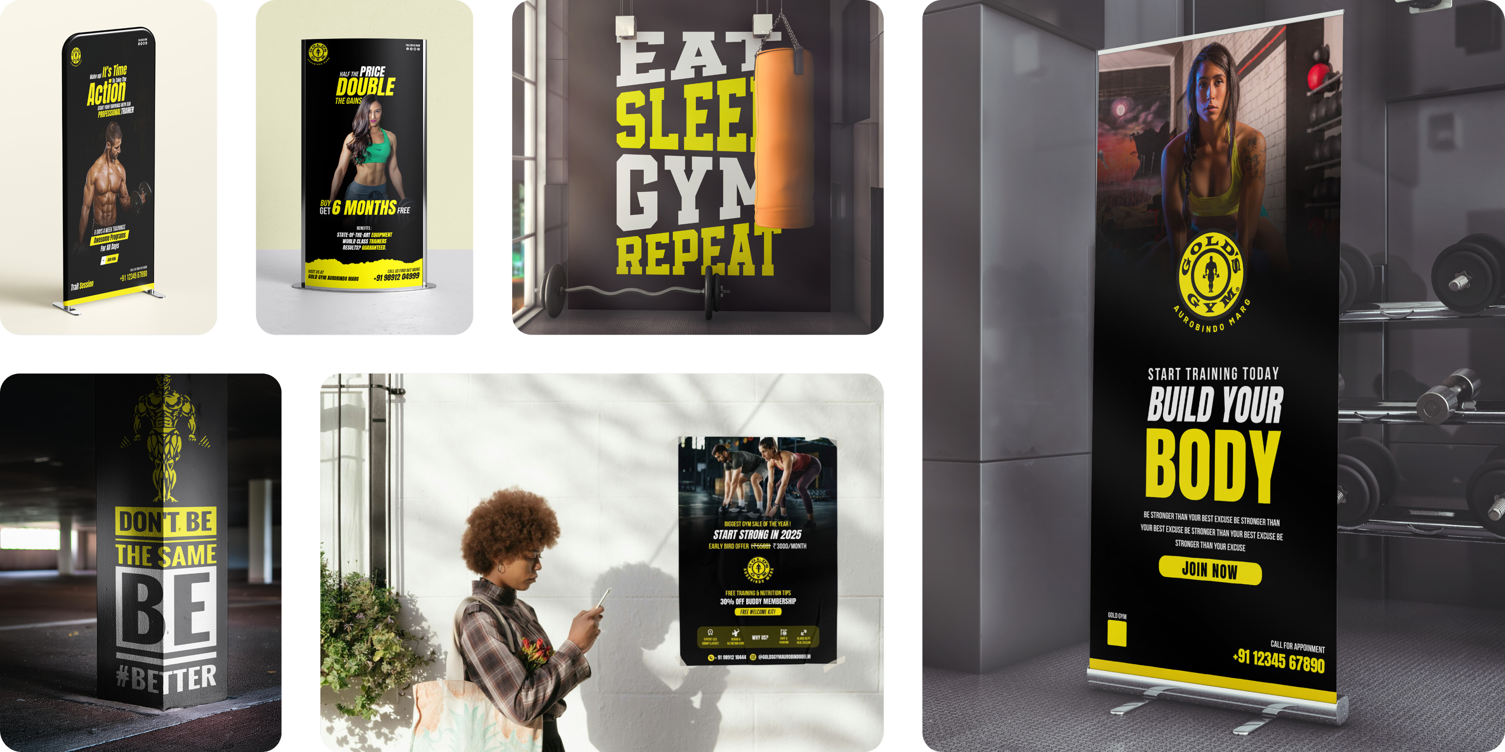 Gold’s Gym campaign presentation
